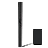 DEWEL 電子ライター 充電式 USB キャンドルライター 無炎 ガス不要 防風 USBライター 風に強い 安全ロック付き キャンドル 花火 お線香 アウトドア バーベキュー 小型 スリム (ブラック)