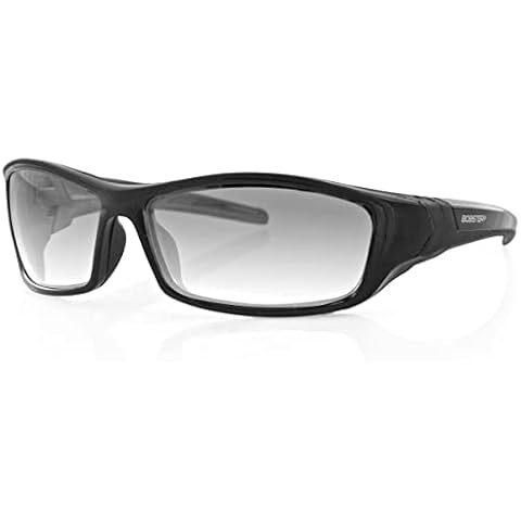 Bobster ® Hooligan, Gloss Black Frame, Clear Photochromic Lens Cover