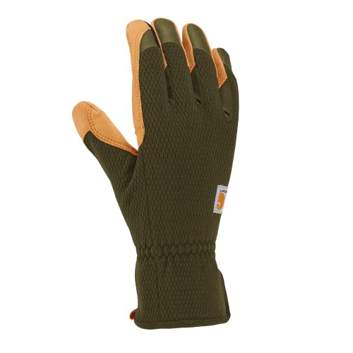 Carhartt Gants femme haute dextérité, paume rembourrée, basil/orge