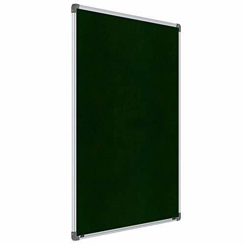 Image of Scholar Art Metis 4x4 Feet Fabric Pin-up Display Board for Home, Office & School | High Strength Velvet Cloth + High Density Soft Board for Pinning Photos, Sticky Notes & Reminders (Dark Green)