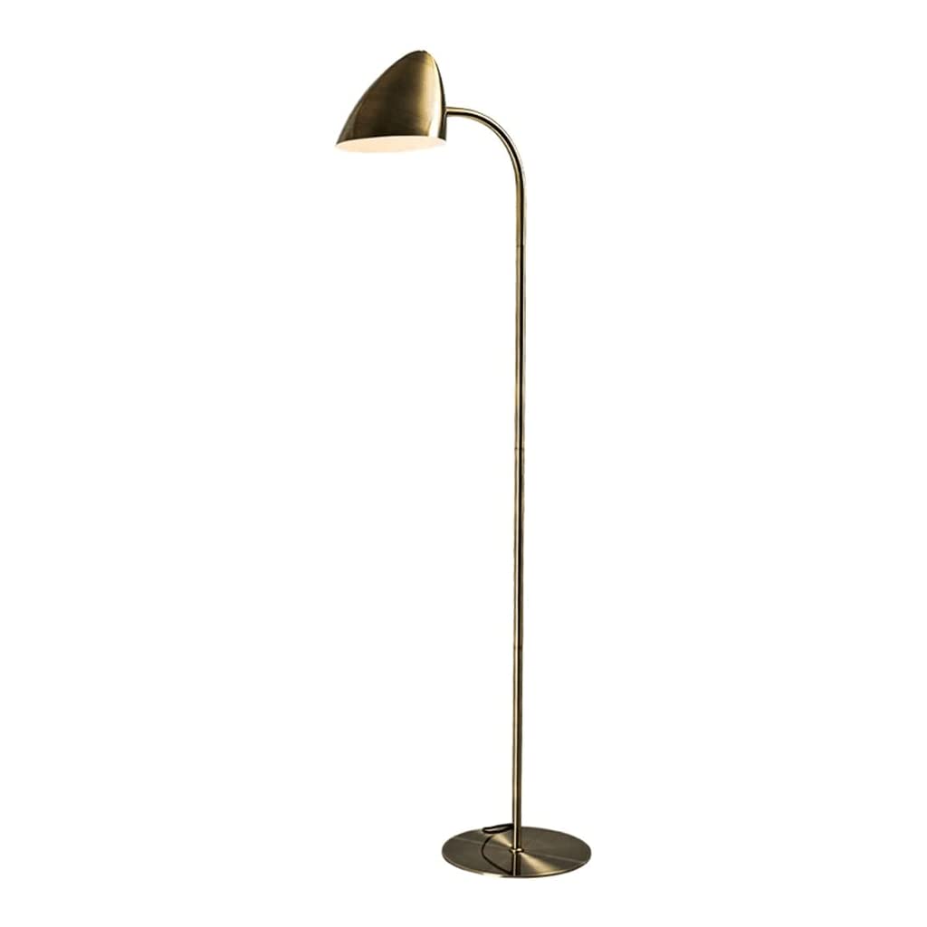 Lámpara de pie ajustable para sala de estar con luz de lectura de cuello de cisne 6