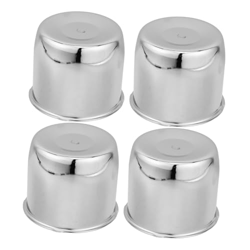 Cache-moyeux de remorque en métal chromé 108 mm : finition durable pour usages extérieurs