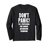 Techniker für die Wiederherstellung von Brandschäden Langarmshirt