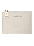 Lazarotti Bologna kompaktes Leder Kreditkartenetui für Damen | mit Reißverschlussfach, 4 Kartenfächer, RFID-Schutz & Schlüsselring | 11,5 x 8,5 x 1 cm