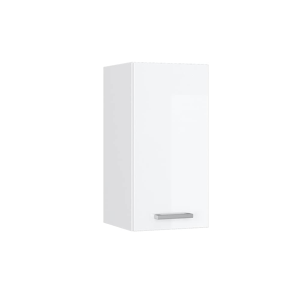 Vicco Wall cabinet Raul, White High Gloss, 30 cm — image 1