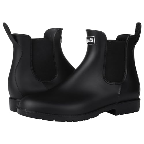 image for Asgard Women's Ankle Rain Boots Waterproof Chelsea Boots, New Black 40