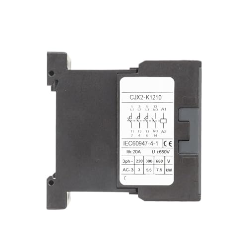 Contactor de CA mini CJX2-K con contacto auxiliar NO NC modular 3