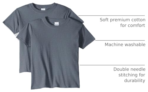 Image of Gildan Unisex-Child Gildan Youth Heavy Cotton T-Shirt, Style G5000b, 2-Pack