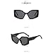ZHZJQE Big Frame Vintage Cat Eye Sunglasses Women Men Sun Glasses