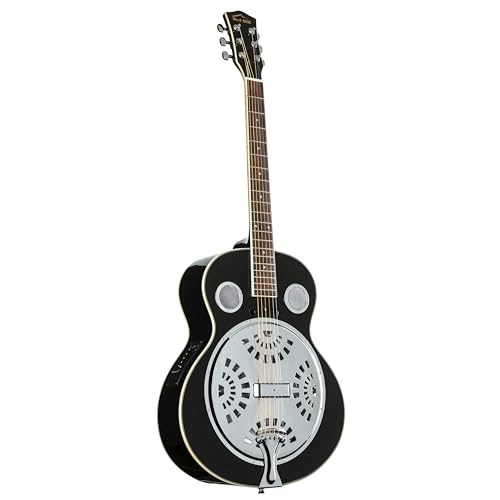 Red Hill Resonator Guitar Black - Dobro