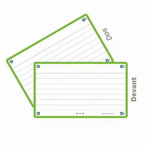 Fiche Oxford 80 flashcards FLASH 2.0 7 A7 250 gm² - vue 6