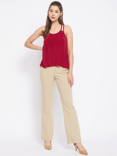 Image of LE BOURGEOIS Women Solid Relaxed Fit Cami Top