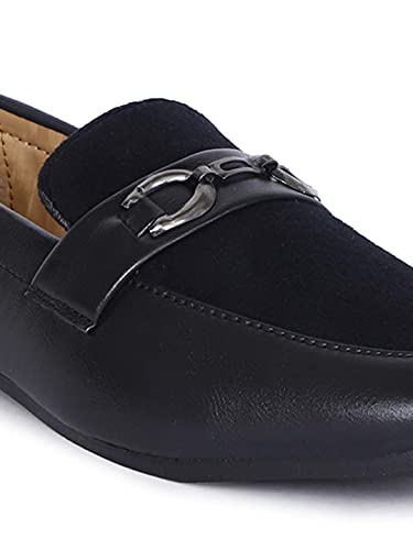 Image of AADI Men's Black Synthetic Leather Outdoor Casual Loafer - MRJ1654