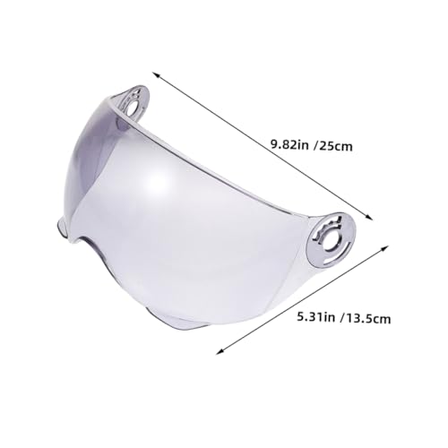 Viseras extraíbles de plástico transparente Mikikit con sistema abatible para cascos 2