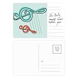 Innervation Musikzeichen Postkarte Karte Wichtige Person Jahrestag