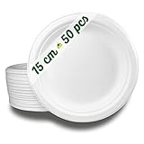 🌿 RESISTENCIA: Los platos desechables de caña de azúcar son mucho más fuertes y resistentes que los platos convencionales de papel. Es resistente al uso de aceite, impermeable al agua y no se deforma.