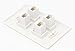 RiteAV - 4 Port Cat6 Female-Female Wall Plate White