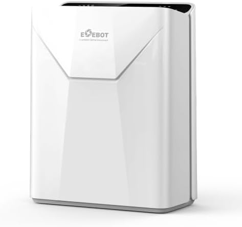 Air Purifiers for Home Large Room, 2 HEPA FILTERS INCLUDED, Covers Up to 2,390 Ft² in 1 Hr, Powerful Turbo Mode, Washable Pre-Filter, White image 2