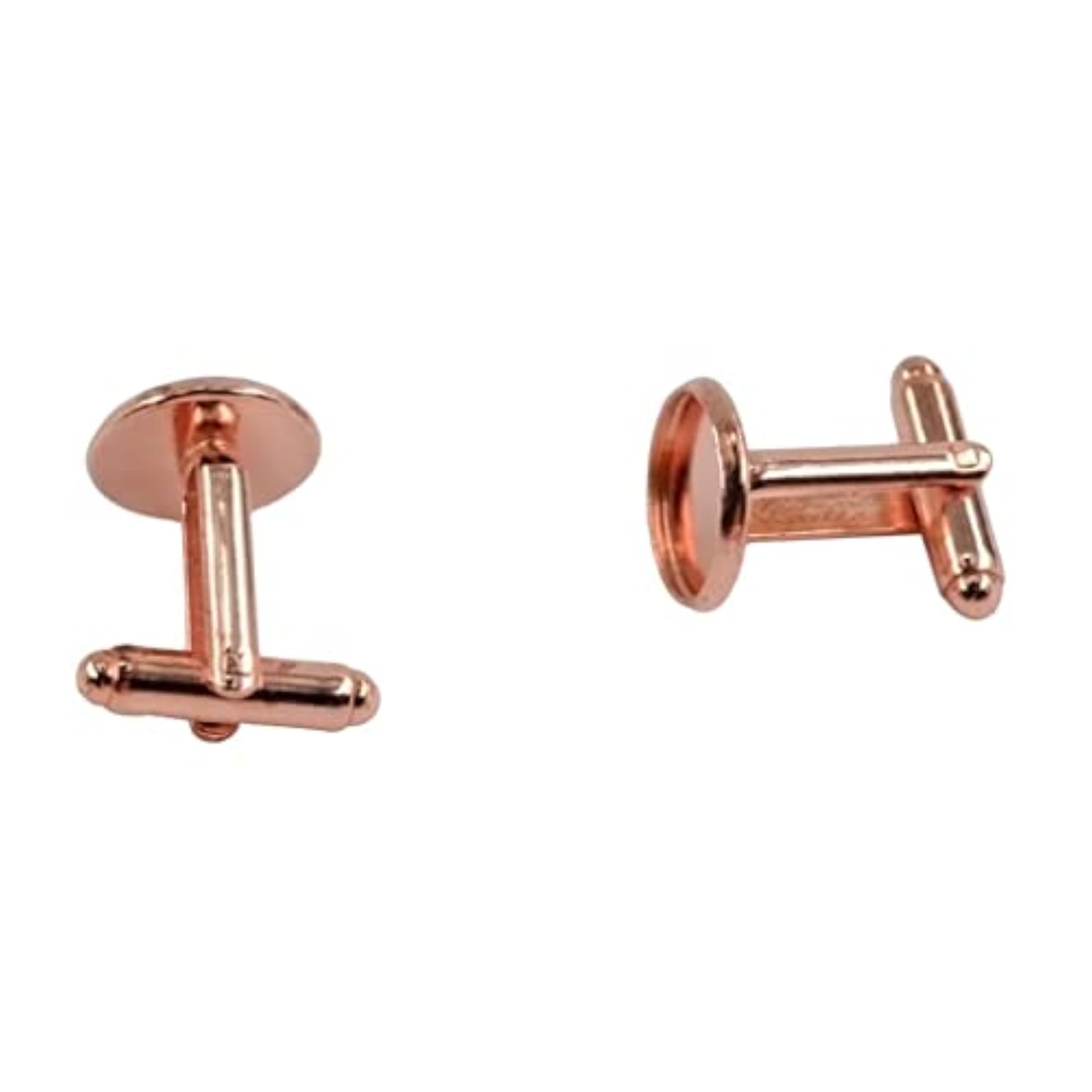 10 Pieces DIY Cufflink Findings Cuff Link Blank Back Plate Pad Base