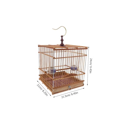 Cage à oiseaux carbonisé UKCOCO pour chardonneret et zosterops