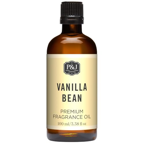 P&J Trading Fragrance | Vanilla Bean Oil 100ml - Candle Scents for Candle Making, Freshie Scent, Soap Making Supplies, Diffuser Oil Scents