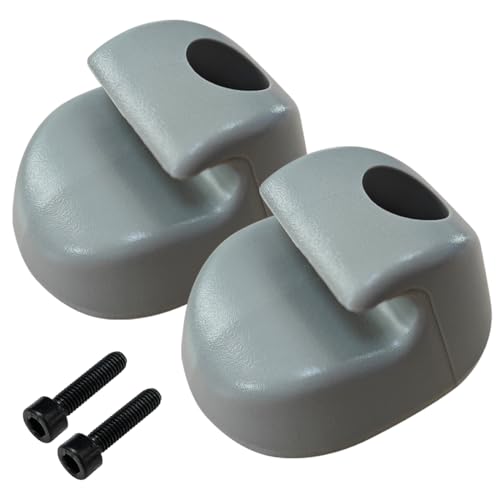 FV 2-Pack Interior Sun Visor Mounting Clips Gray Bone Compatible with Select Peterbilt Kenworth...