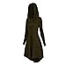 Womens Renaissance Costumes Hooded Robe Lace Up Renaissance Dress Women Vintage Dress Halloween Medieval Cosplay Cloak (Green, Medium)