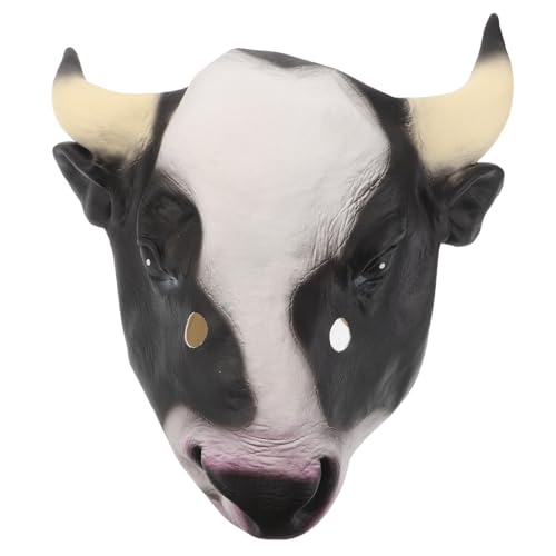 Masque de vache latex iplusmile pour amuser vos amis en soirée déguisée et carnaval