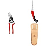 FELCO 14 Kompakte Profi-Gartenschere Bypass 18 mm mit Klappsäge 600 und Holster 921