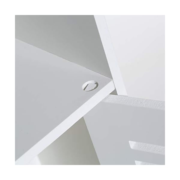Screw Fix-Waterproof Bathroom Storage Accessories Floor Standing Cabinet Bathroom White Robust Bathroom Furniture Bathroom Toilet Silm Shelf Bathroom Organizer Tall Cupboard-H31.5xL11.8xD9.4inch - Image 8