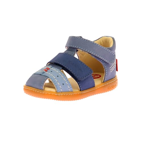 Kickers BAZAR,SANDALE BEBE BLEU TRICOLORE, 24 EU