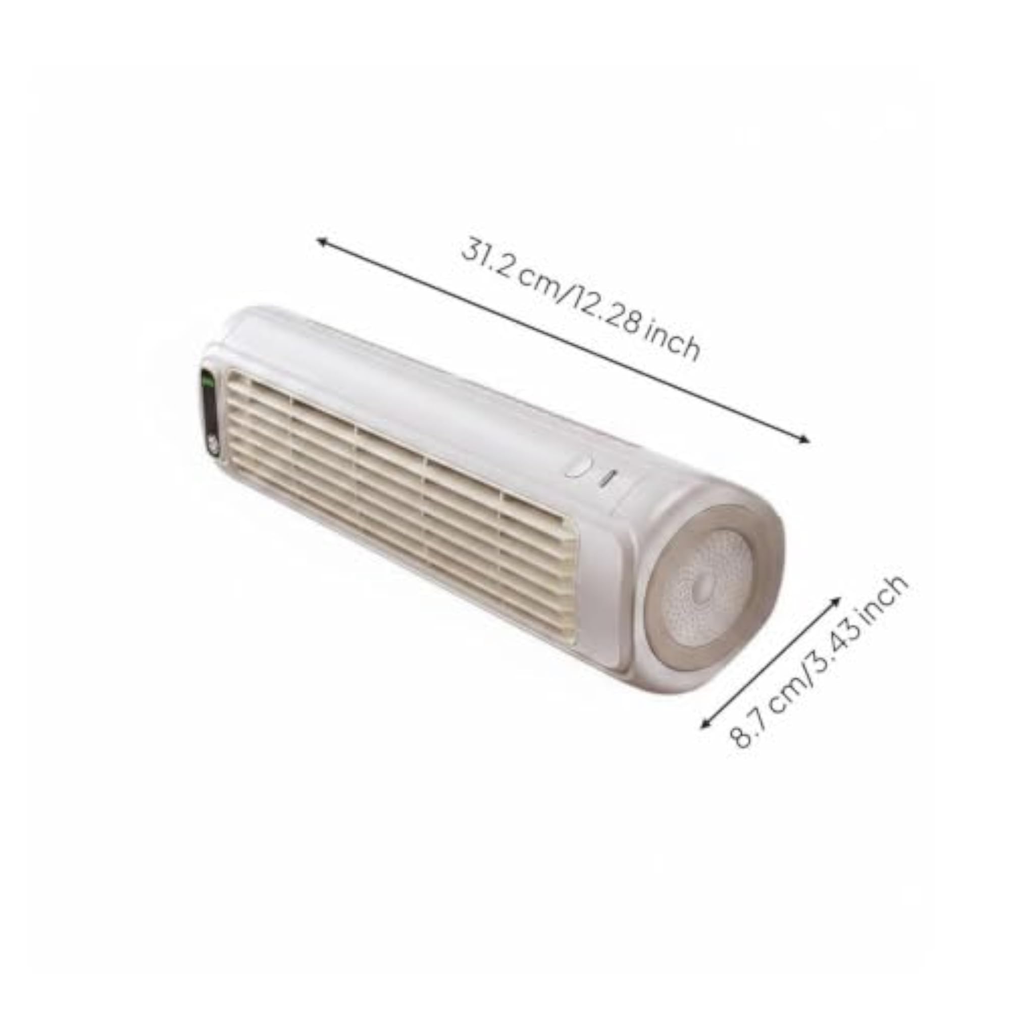 Quiet Wall-Mounted Fan for Easy Installation, Apricot White