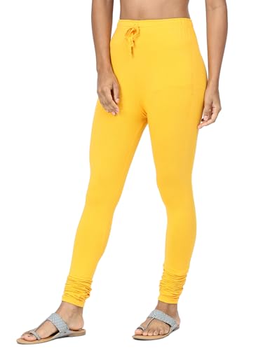 Image of Robinbosky Cotton Churidhar Leggings for Women - Stylish, Stretchable & Flattering Fit for All-Day Comfort