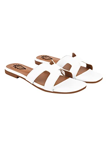 Shoetopia womens Flat-86 White Flat Sandal - 5 UK (Flat-86-White) (B0C669NZRM) Amazon Price History, Amazon Price Tracker