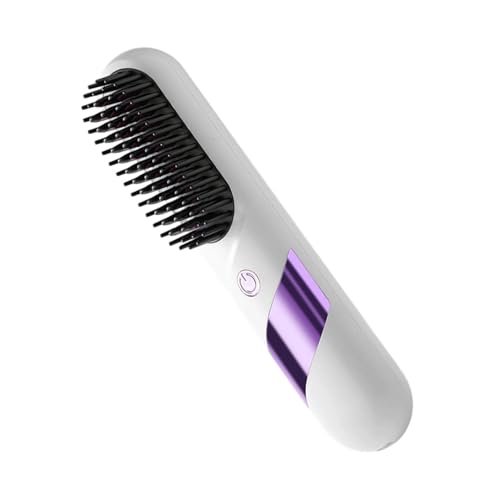 Fer à lisser sans fil et brosse à lisser rechargeable USB avec écran LED