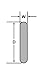 MR12060 Everhard Nylon Screen Roller, Convex Edge, 2