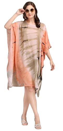 Kaftan mujer de georgette para cubrir el traje de baño sin calor