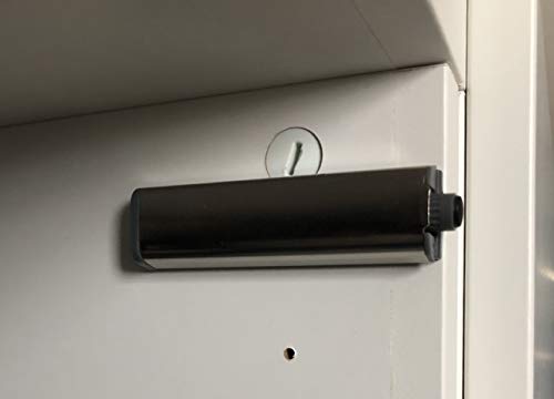 NELI 3er-Set Drucktüröffner für Schranktüren und Schubladen - Push to open - mit Magnet - passend auch für Küchenmöbel „METOD“, Silber, 7,8cm x 2cm x 1,1cm