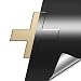 VVIVID Black Satin Chrome Auto Emblem Vinyl Wrap Overlay Cut-Your-Own Decal for Chevy Bowtie Grill, Rear Logo DIY Easy to Install 11.80” x 4” Sheets (x2)