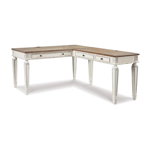 Signature Design by Ashley Realyn Cottage L-Shaped Distressed 2-Piece Home