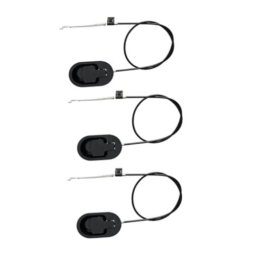3Pcs Black Aluminum Recliner Handle Replacement Sofa Chair Release Lever with Spring Cable Easy Installation Design Compatible Furniture Hardware