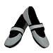 Nufoot Betsy Lou Women's Shoes, Best Foldable & Flexible Flats, Slipper Socks, Travel Slippers & Exercise Shoes, Dance Shoes, Yoga Socks, House Shoes, Indoor Slippers, Gray, Large
