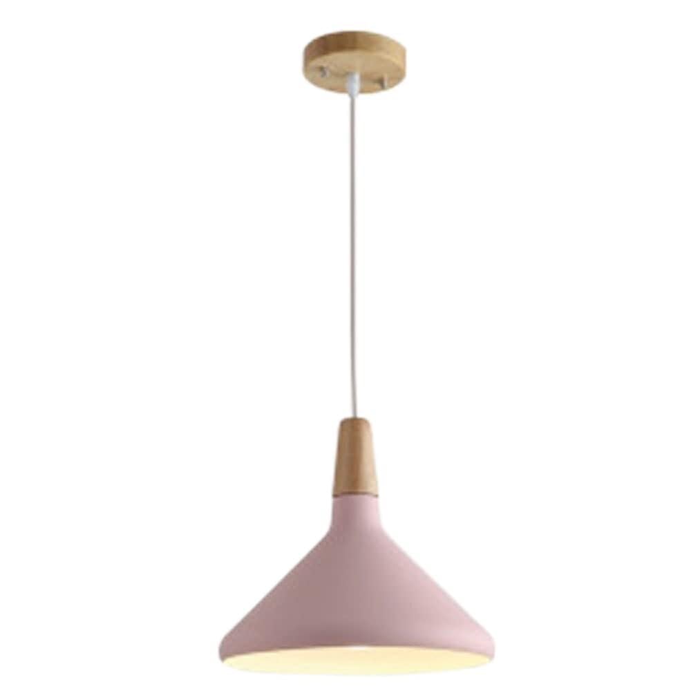 Lámpara colgante moderna de macarrón y luces de techo semiempotradas 8