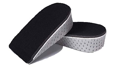 インソール シークレット 通気 防臭 滑り止め 低反発 衝撃吸収 身長アップ 中敷き サイズ調整 2cm/3cm/4cm アップ 男女兼用 (22.5〜27.0cm) (半敷, 3cm)