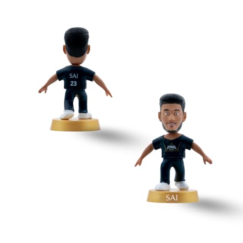 Image of Action Figure, IPL Edition 360 Rotatable Head, Cricket Player for Fans & Collectors (3 Inch Sai Sudharsan)