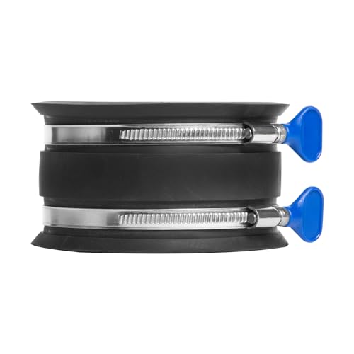 POWERTEC 70369 4 Inch Dust Control Flex Cuff with Adjustable Key Hose Clamps - Image 2