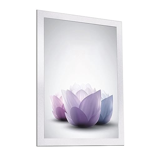 Marco de cartel magnético simple Ascensor Publicidad A4 Marco de papel Premio Marco de exhibición Marco de imagen Marco de foto enmarcado Etiqueta de pared colgante Perforación gratuita ( Color : Whit