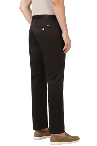 Image of Peter England Men's Regular Fit Mid Rise Pants