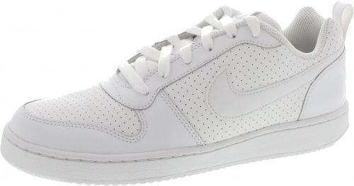 NIKE Mens Court Borough Low White/White Basketball Sneakers Size 11 D(M) US