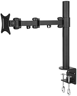 Rife VESA Full Motion Single Arm Desk Monitor Mount Stand with Fully Adjustable Arms Fits Screen up to 27" (Black) (Single... Price In India